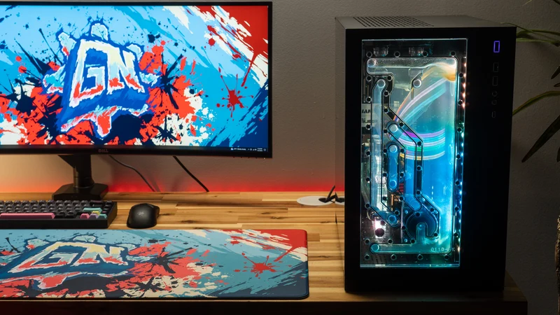 "Ice Pop" — Glo Navy Deskmat