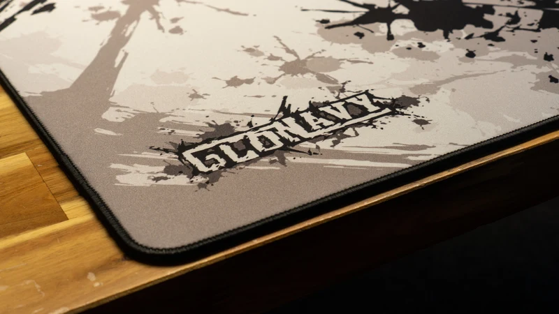 "Monochrome" — Glo Navy Deskmat