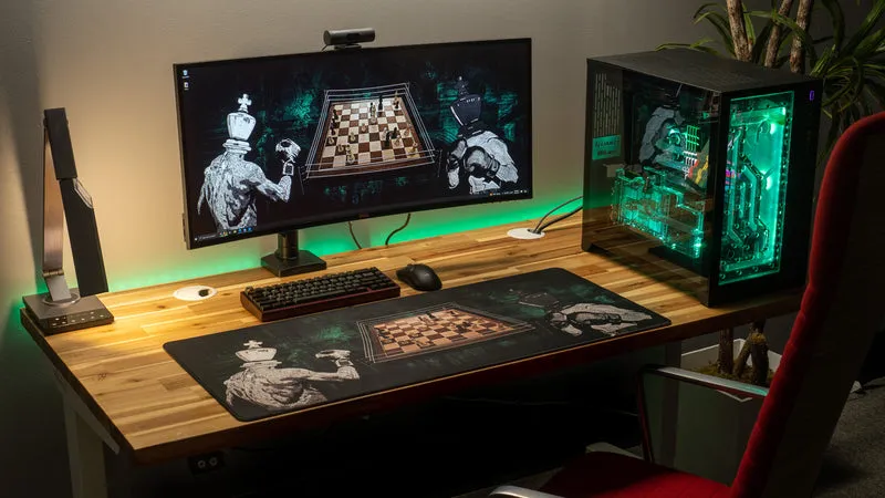 "Chessboxing Champ" — MovingwithMat Deskmat