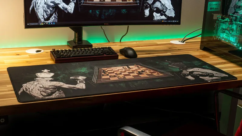 "Chessboxing Champ" — MovingwithMat Deskmat