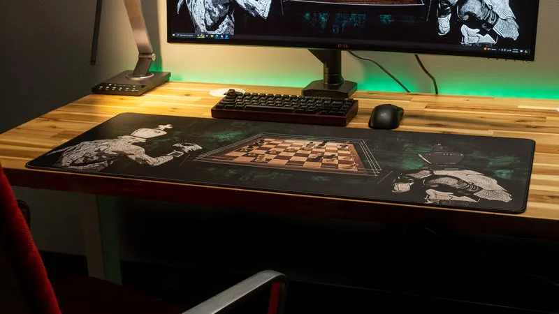 "Chessboxing Champ" — MovingwithMat Deskmat