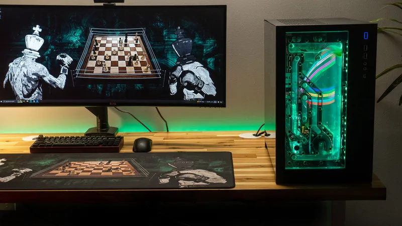 "Chessboxing Champ" — MovingwithMat Deskmat