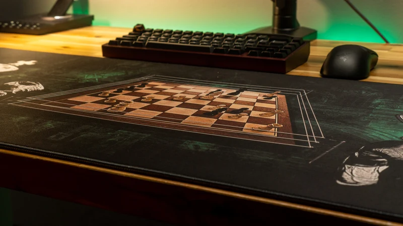 "Chessboxing Champ" — MovingwithMat Deskmat