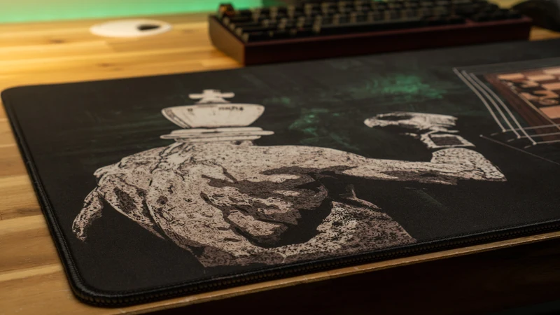"Chessboxing Champ" — MovingwithMat Deskmat