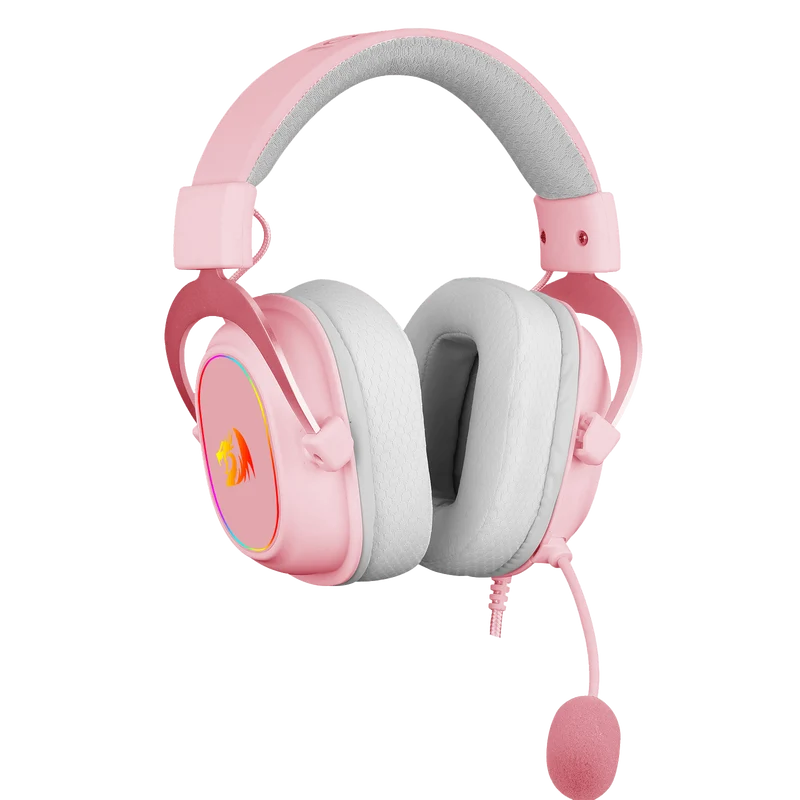 H510 ZEUS-X Cute Gaming Headphone with Mic (Pink Color)
