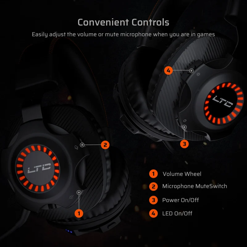 Redragon x LTC SoundSlave 2.4G Wireless/Wired Gaming Headset