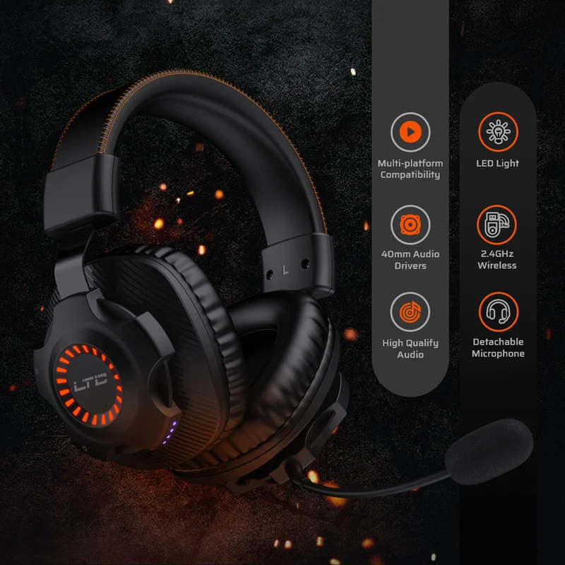 Redragon x LTC SoundSlave 2.4G Wireless/Wired Gaming Headset