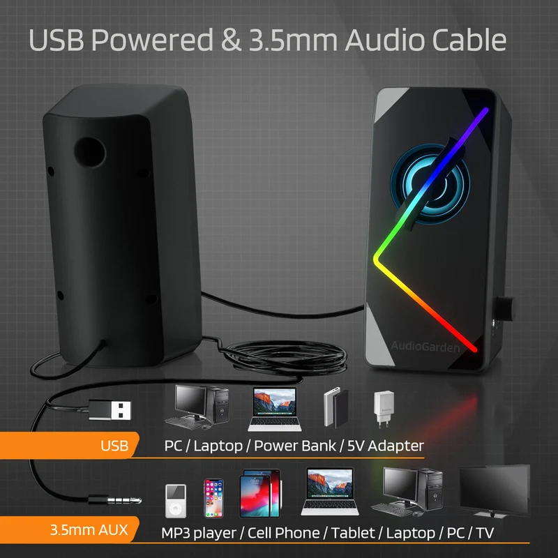 Redragon x LTC AudioGarden AG-201 Computer Speakers