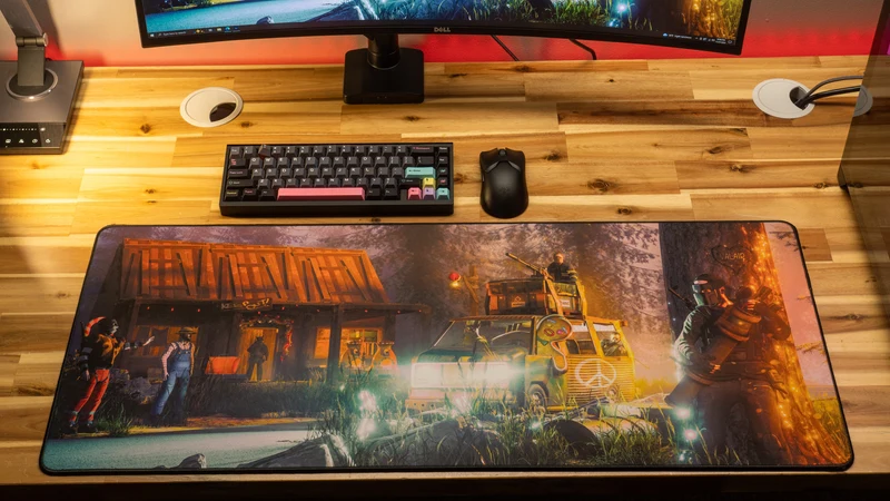 "Trust Issues Guaranteed" — Rust Deskmat