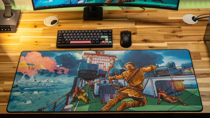"Posty vs Cargo" — Rust Deskmat