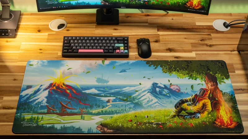 "Peace Within" — Rust Deskmat