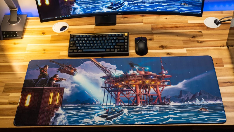 "Night Rig" — Falcon Deskmat