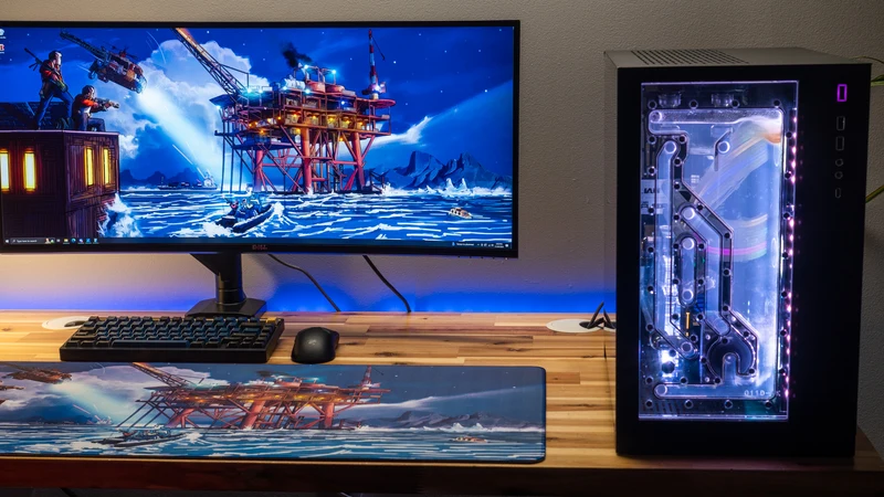 "Night Rig" — Falcon Deskmat