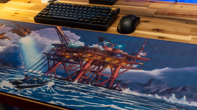 "Night Rig" — Falcon Deskmat