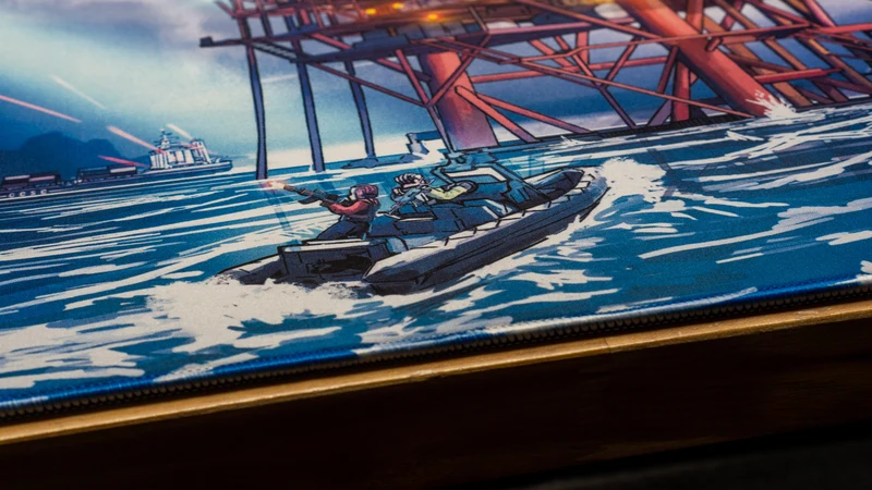 "Night Rig" — Falcon Deskmat