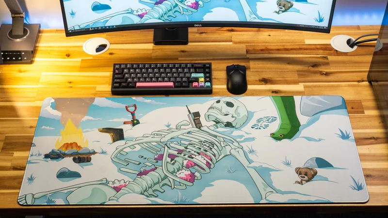 "Chilled Bones" — Rust Deskmat