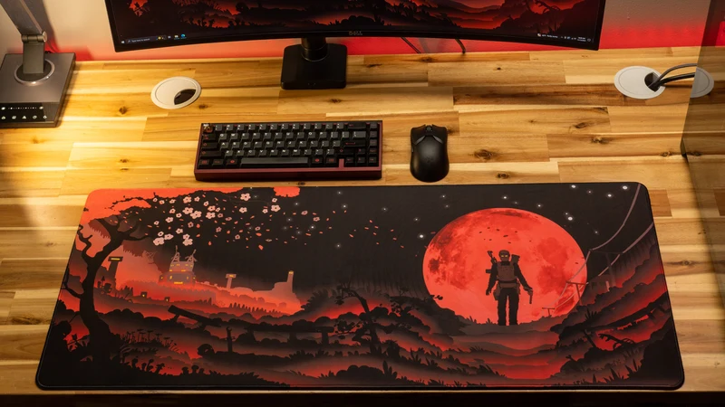 "Blood Moon" — Rust Deskmat