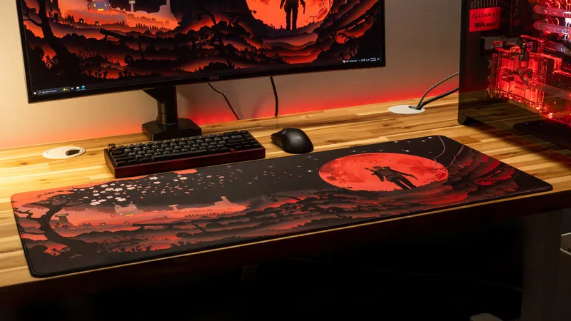 "Blood Moon" — Rust Deskmat
