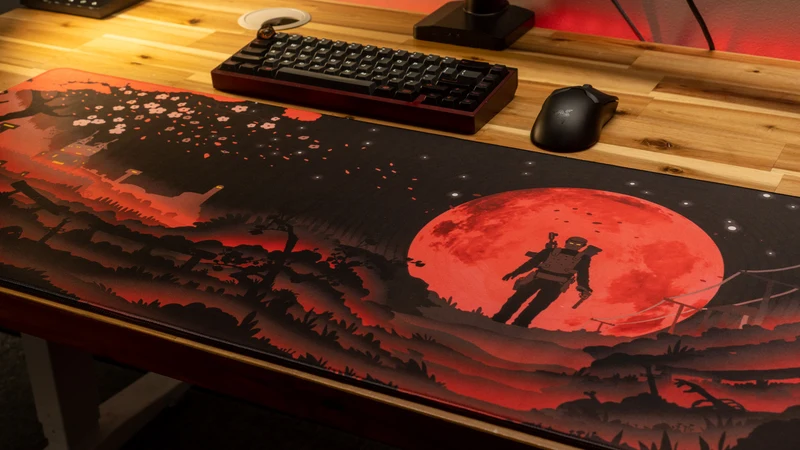 "Blood Moon" — Rust Deskmat