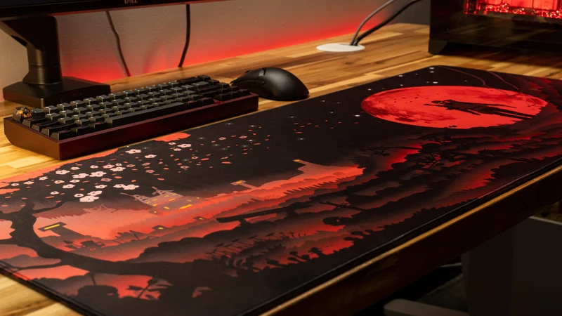 "Blood Moon" — Rust Deskmat