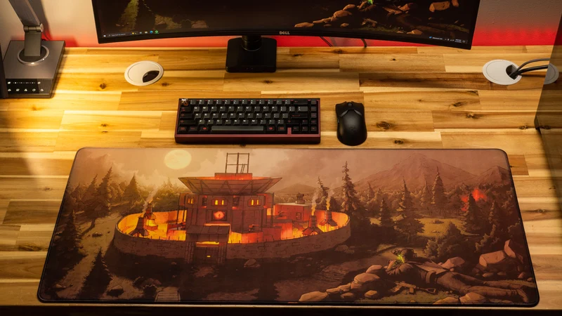 "Nightfall" — Rust Deskmat