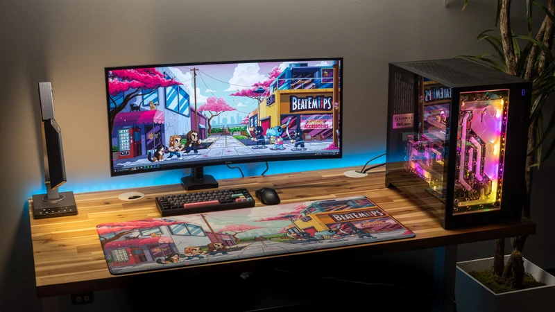 "The BEATEMUP Video Game Deskmat" — Beatemups Deskmat