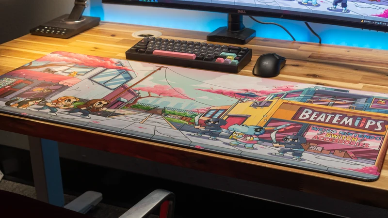 "The BEATEMUP Video Game Deskmat" — Beatemups Deskmat