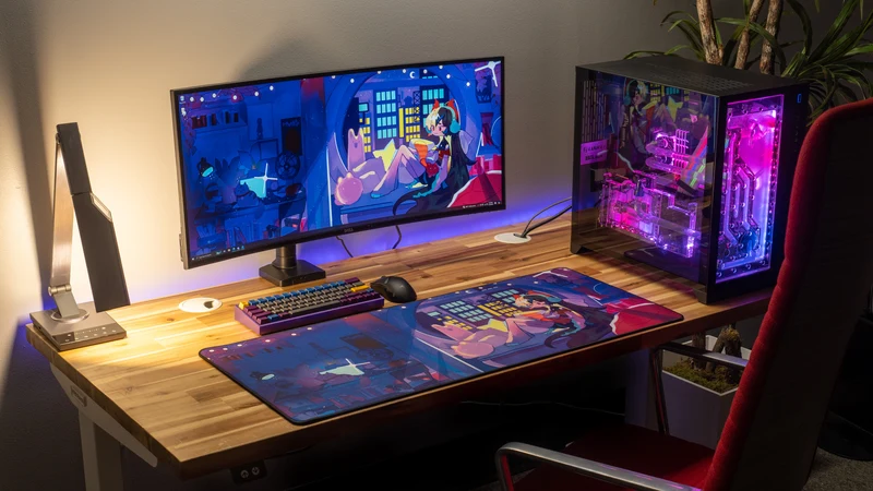 "Beo's Cozy Bedroom Retreat" — Beowulf Deskmat