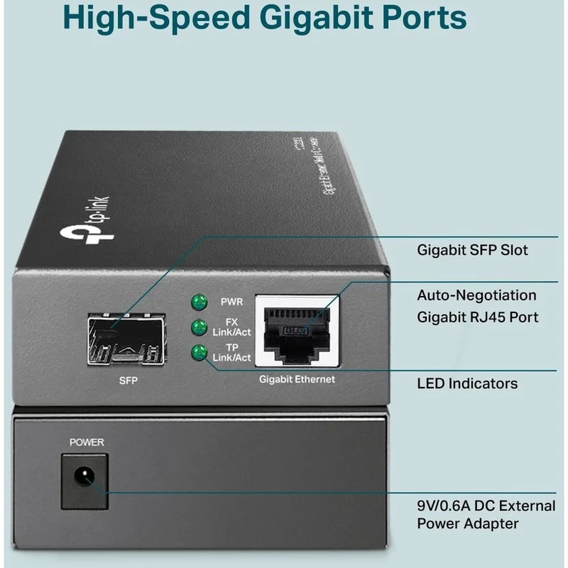 Convertisseur de média Gigabit Ethernet TP-Link MC220L MC220L