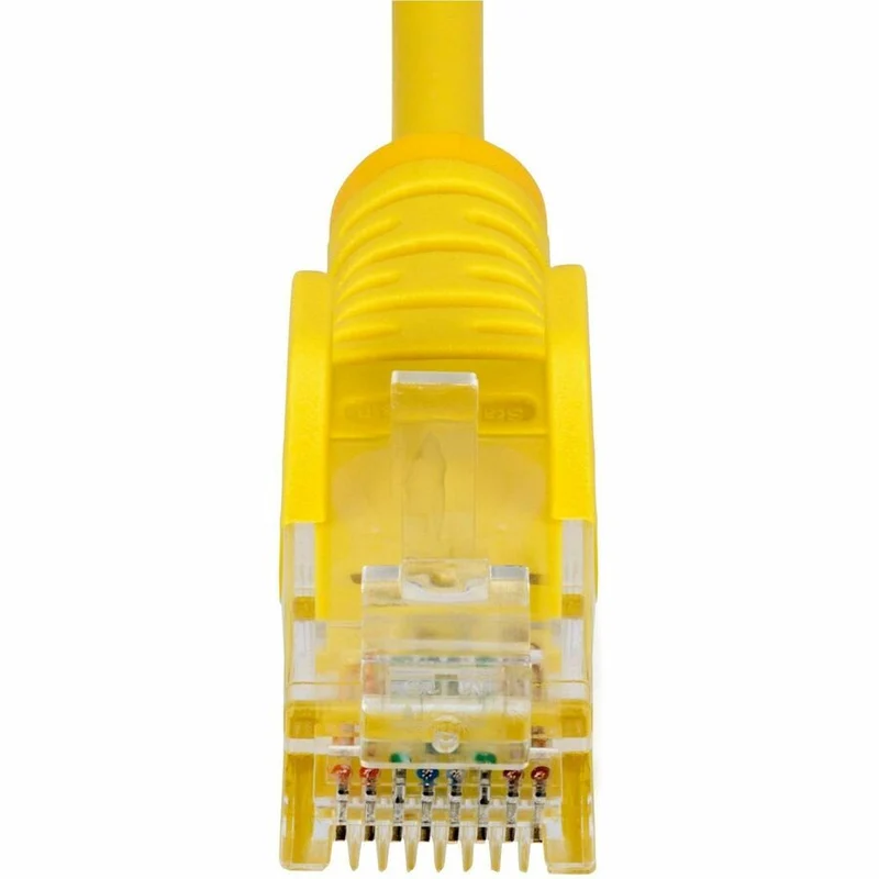 Câble Ethernet CAT5 fin jaune StarTech.com de 6 m, RJ45 fin sans accroc, UTP, LSZH, cuivre nu 28 AWG, cordon de raccordement réseau fin, testé Fluke N6PAT5YLS