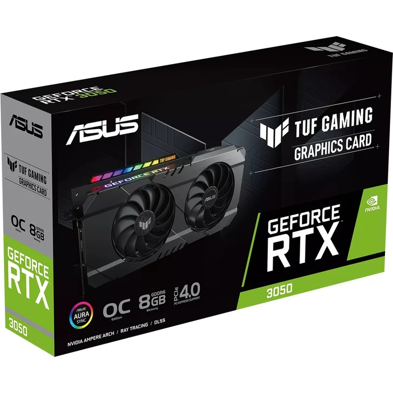 Carte graphique TUF NVIDIA GeForce RTX 3050 - 8 Go GDDR6 TUFRTX3050O8GGAMING
