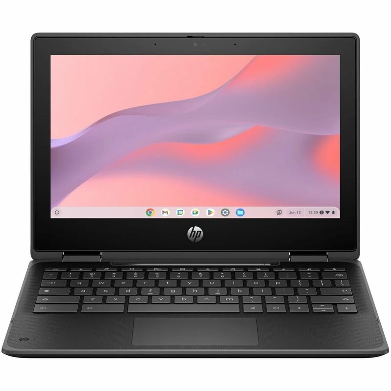 Chromebook convertible 5 en 11.6 HP Fortis G2 1" à écran tactile - HD - Intel N-Series N200 - 8 Go - Mémoire flash 64 Go - Clavier anglais - Jack Black 9R3A1UT#ABA