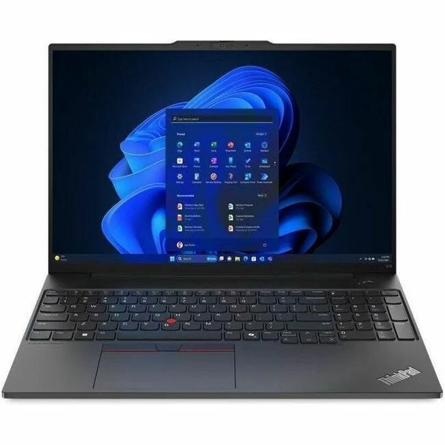 Ordinateur portable Lenovo ThinkPad E16 Gen 2 21MA0005US 16" à écran tactile - WUXGA - Intel Core Ultra 7 155U - 16 Go - SSD 512 Go - Clavier anglais - Noir 21MA0005US