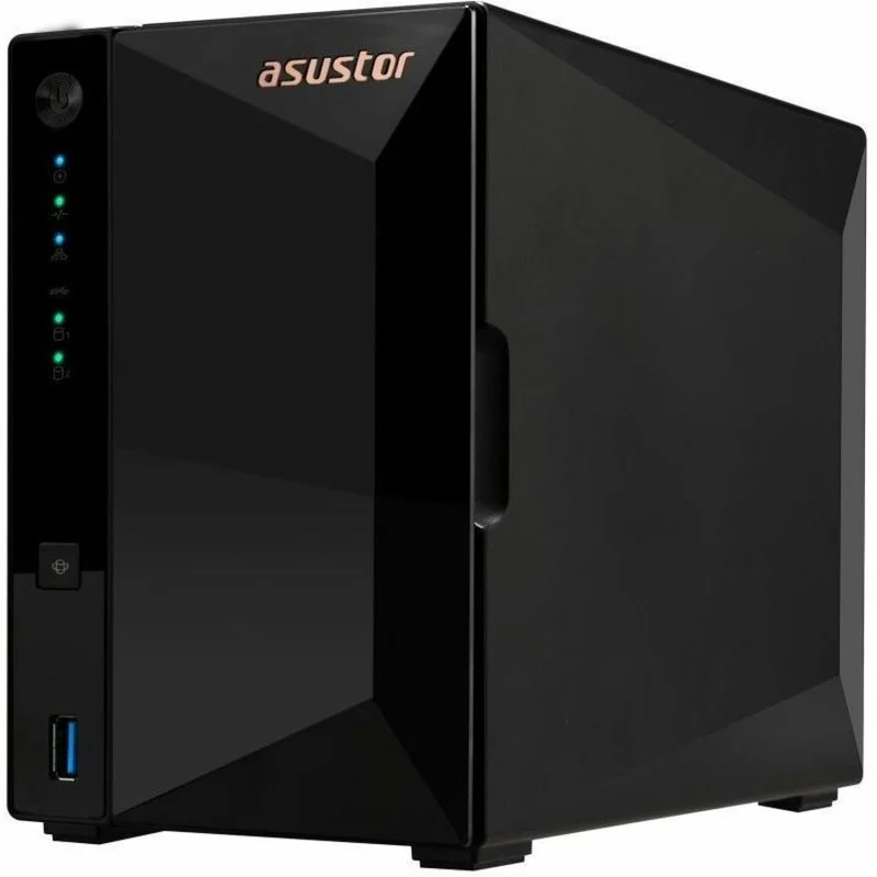 Asustor Drivestor 2 Pro Gen2 AS3302T v2, boîtier NAS 2 baies pour stockage réseau, 1.7 GHz Quad-Core, port 2.5 GbE, 2 Go de RAM DDR4, stockage en réseau pour le stockage en cloud (sans disque) AS3302T V2