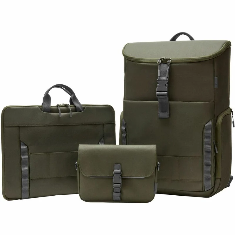 Sacoche de transport HP (sac à dos) pour ordinateur portable 15.6" - Gris, vert 9J496AA