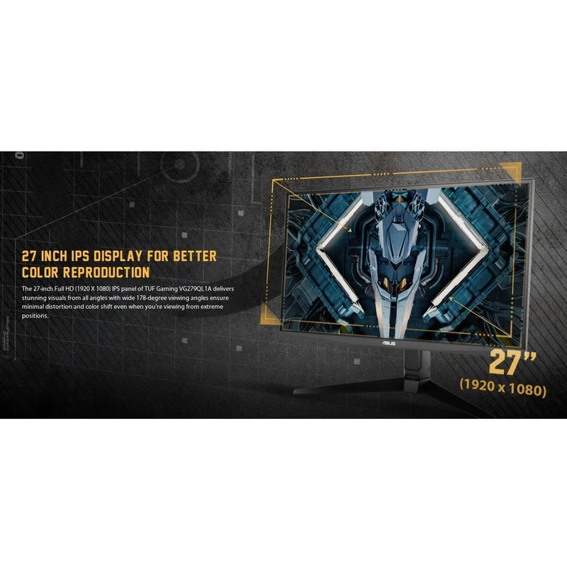 Moniteur LCD de jeu Full HD 279" TUF VG1QL27A - 16:9 - Noir VG279QL1A
