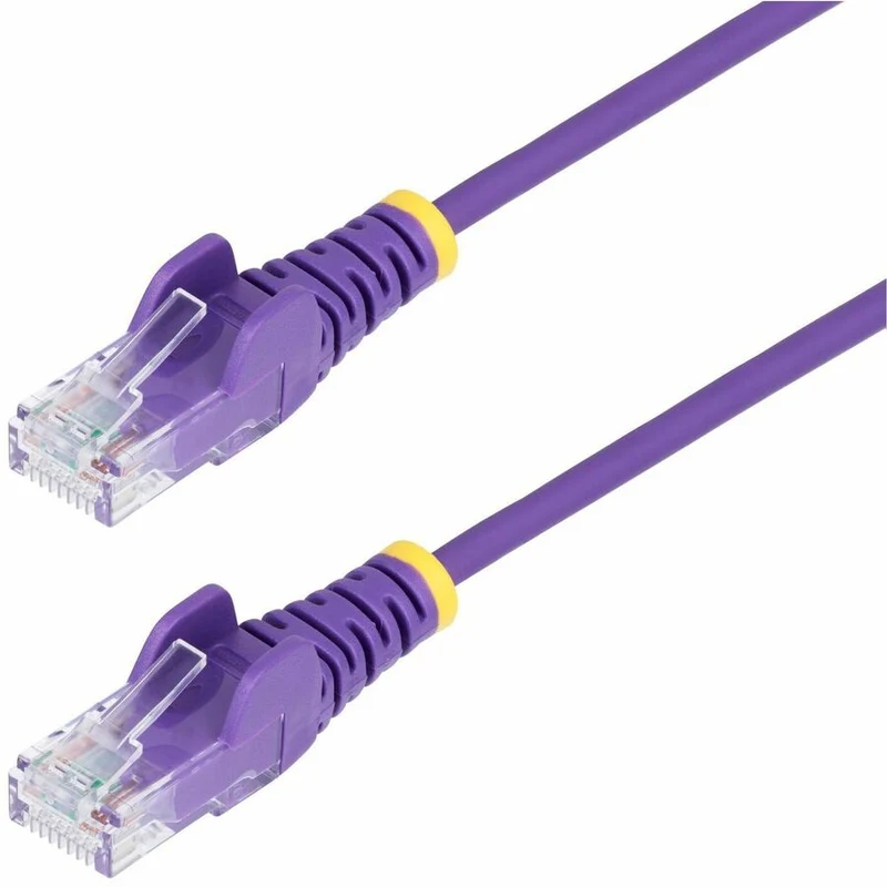 StarTech.com Câble Ethernet CAT50 fin violet de 6 m, RJ45 fin sans accroc, UTP, LSZH, cuivre nu 28 AWG, cordon de raccordement réseau fin, testé Fluke N6PAT50PLS