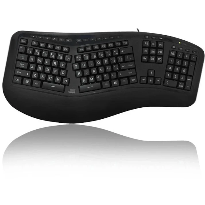 Clavier ergonomique rétroéclairé couleur Adesso AKB-150EB-FR AKB-150EB-FR