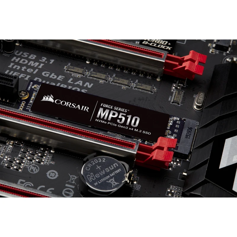 Disque SSD Corsair Force MP510 480 Go - M.2 2280 interne - PCI Express NVMe (PCI Express NVMe 3.1 x4) CSSD-F480GBMP510