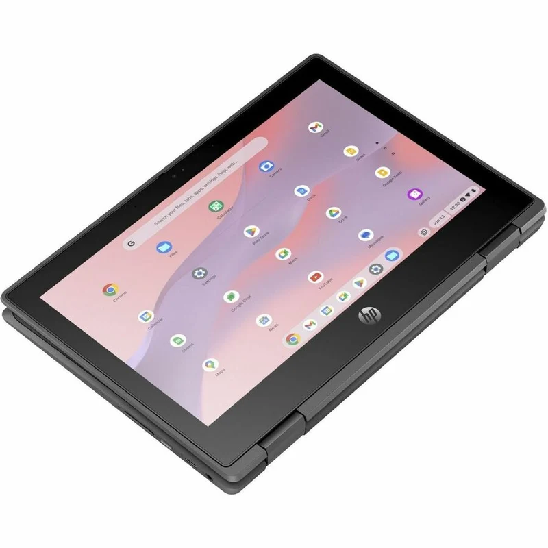 Chromebook convertible 360 en 5 robuste à écran tactile HP Fortis x11.6 G2 1" - HD - Intel N-Series N100 - 8 Go - Mémoire flash 64 Go - Clavier bilingue - Jack Black 9R398UT#ABL