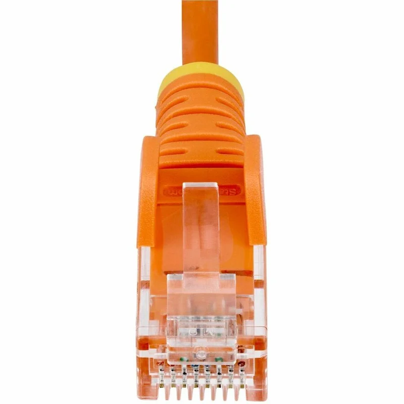 Câble Ethernet CAT10 fin orange de 6 m de StarTech.com, RJ45 fin sans accroc, UTP, LSZH, cuivre nu 28 AWG, cordon de raccordement réseau fin, testé Fluke N6PAT10ORS
