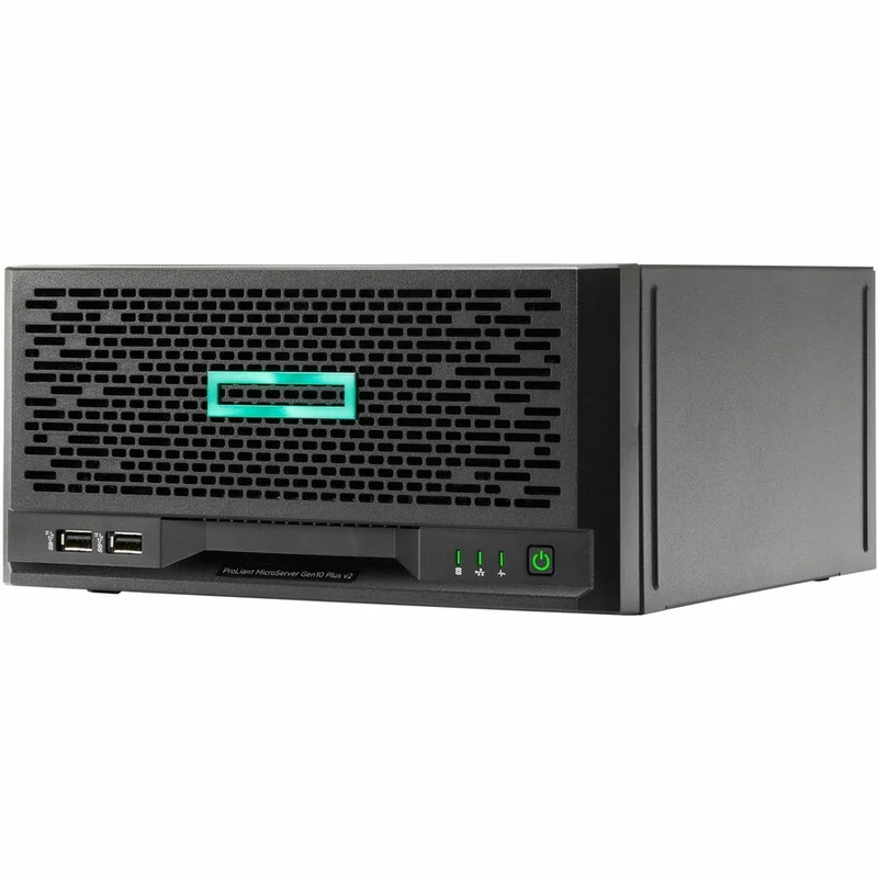 Serveur HPE ProLiant MicroServer Gen10 Plus v2 Ultra Micro Tower - 1 x Intel Xeon E-2314 2.80 GHz - 16 Go RAM - Contrôleur Serial ATA/600 P69101-005