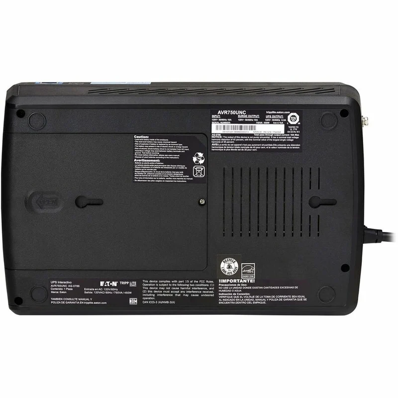 Onduleur tripp Lite by Eaton AVR750UNC 750 VA montable en surface/bureau/tour/mur AVR750UNC