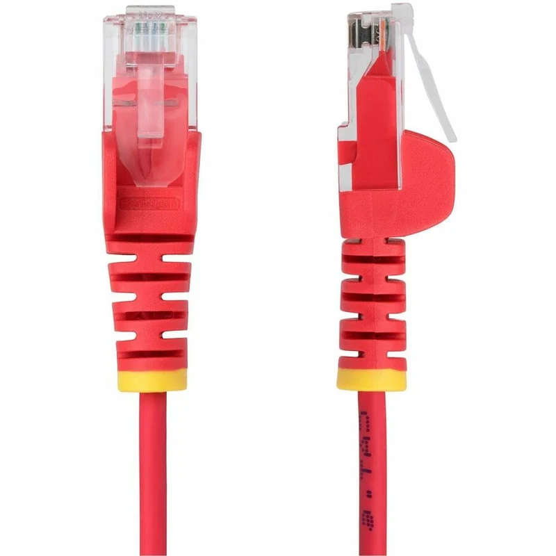 StarTech.com Câble Ethernet CAT50 fin rouge de 6 m, RJ45 fin sans accroc, UTP, LSZH, cuivre nu 28 AWG, cordon de raccordement réseau fin, testé Fluke N6PAT50RDS