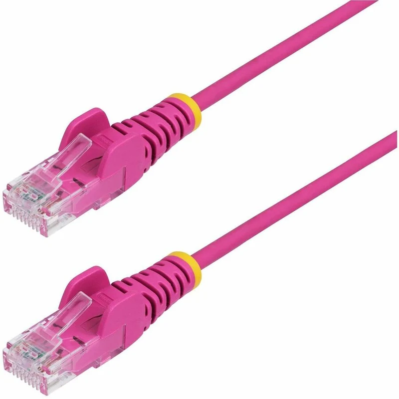 StarTech.com Câble Ethernet CAT50 fin rose de 6 m, RJ45 fin sans accroc, UTP, LSZH, cuivre nu 28 AWG, cordon de raccordement réseau fin, testé Fluke N6PAT50PKS