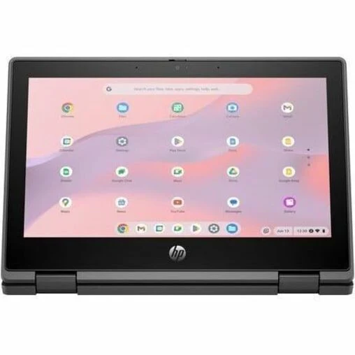 Chromebook convertible 360 en 5 robuste à écran tactile HP Fortis x11.6 G2 1" - HD - Intel N-Series N100 - 4 Go - Mémoire flash 32 Go - Clavier bilingue - Jack Black 9R393UT#ABL