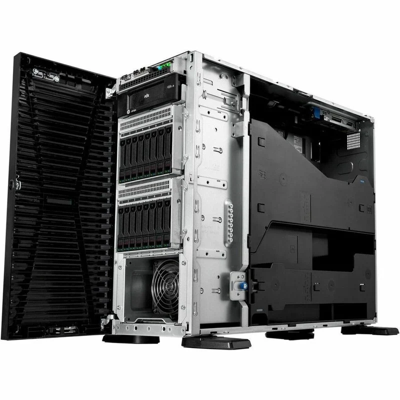 Serveur tour HPE ProLiant ML110 G11 4.5U - 1 x Intel Xeon Bronze 3408U 1.80 GHz - 16 Go de RAM - Contrôleur Serial ATA, Serial Attached SCSI (SAS) P55533-001