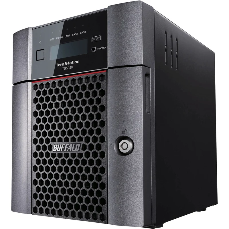 Stockage NAS de bureau professionnel BUFFALO TeraStation 5420 à 4 baies de 48 To (4 x 12 To) Disques durs inclus TS5420DN4804