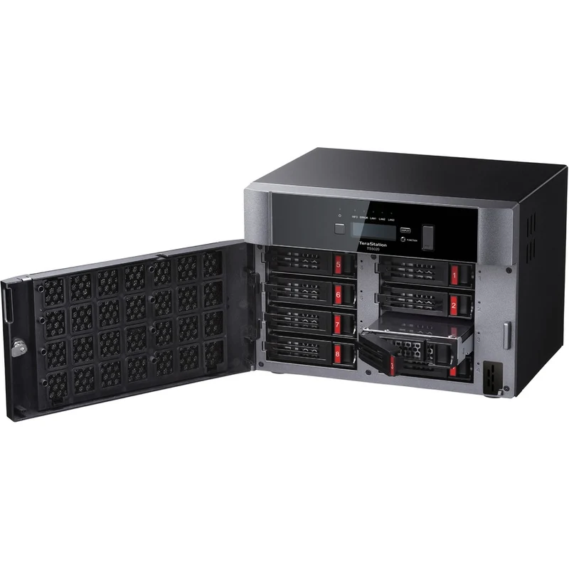 Stockage NAS de bureau professionnel BUFFALO TeraStation 5820 à 8 baies de 64 To (8 x 8 To) Disques durs inclus TS5820DN6408