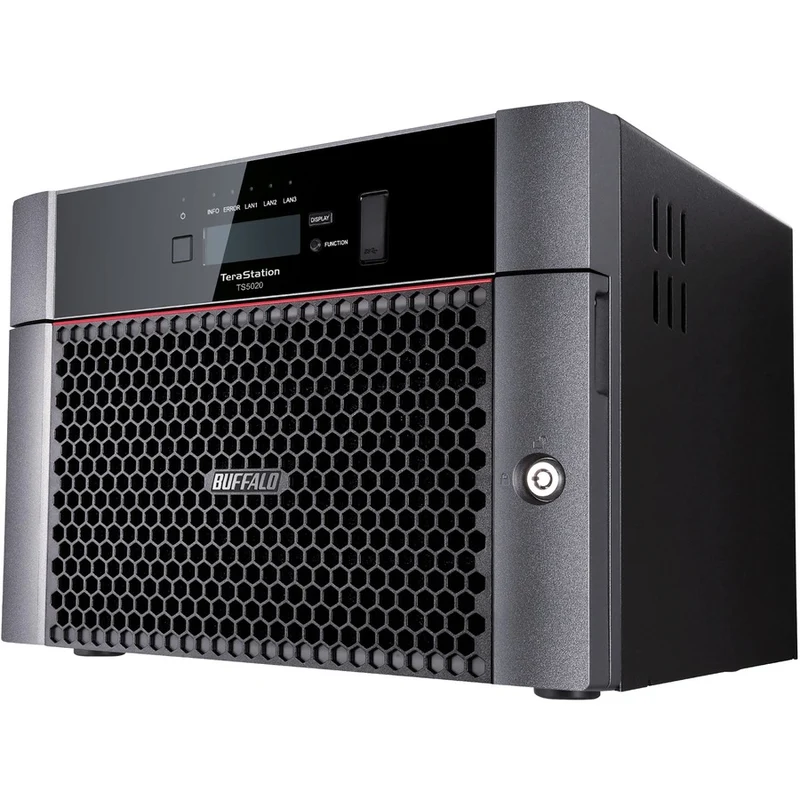 Stockage NAS de bureau professionnel BUFFALO TeraStation 5820 à 8 baies de 64 To (8 x 8 To) Disques durs inclus TS5820DN6408